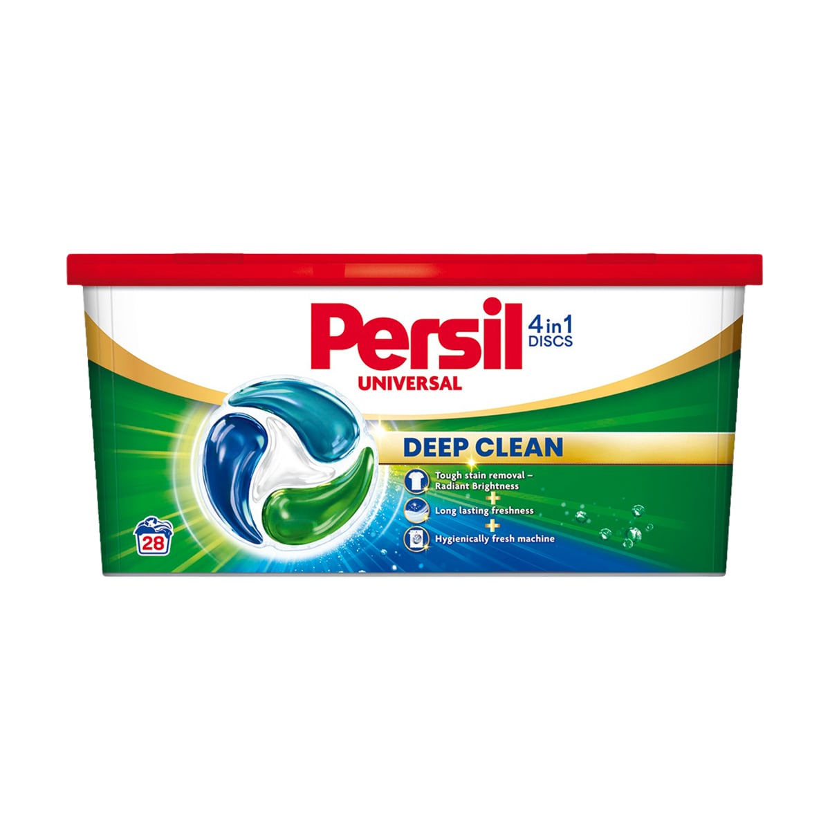 Диски для прання Persil Universal 4 in 1 Discs Deep Clean, 28 циклів прання, 28 шт
